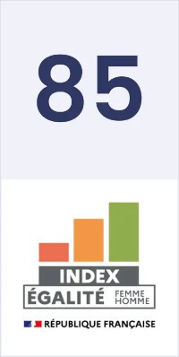 Logo et score index égalité professionnelle entre femmes et hommes