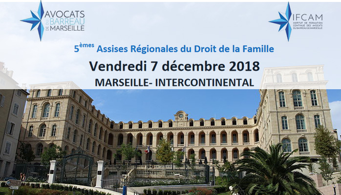 Partenaire des 5èmes Assises régionales du droit de la famille à Marseille, nous vous y retrouvons vendredi ! 