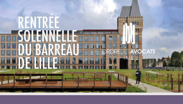 Nous sommes heureux de participer en tant que partenaire à la rentrée solenelle du Barreau de Lille !