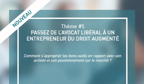 Découvrez le nouveau thème qui rejoint le catalogue de nos TALK’S cette année  : "Passez de l'avocat libéral à un entrepreneur du droit augmenté". Restez connectés pour connaitre les dates de nos prochains TALK'S !