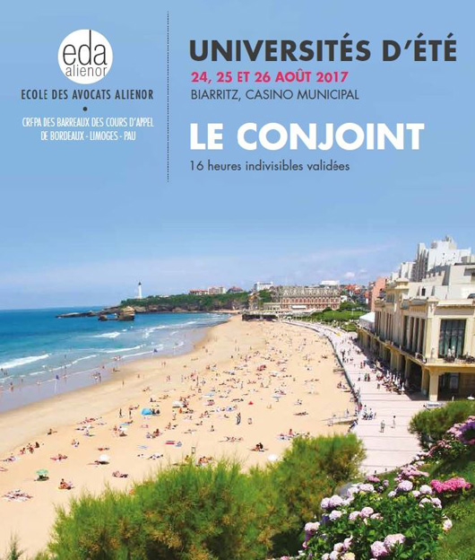 Avant une rentrée chargée... Nous sommes heureux de participer aux Universités d'été à partir de jeudi à Biarritz 