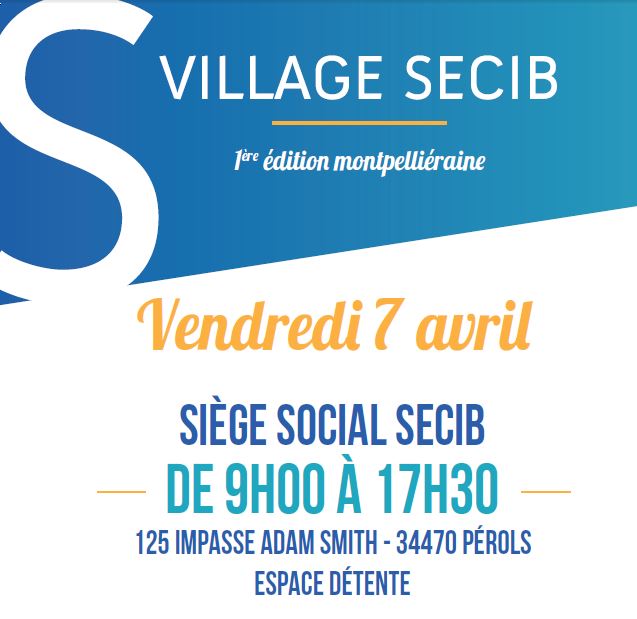 Ne ratez pas cette 1ère édition montpelliéraine du Village SECIB  et en exclusivité découvrez nos coulisses... Inscrivez-vous dès maintenant !